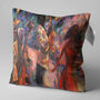 Abstract Jazz Music Themed Oil Painting Cushion Cover, thumbnail 4 of 7