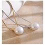 Monaco D’or Pearl Gold Crystal Cream Ball Stud Necklace, thumbnail 1 of 4