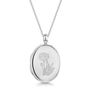Personalised 925 Silver Birth Flower Locket Necklace, thumbnail 5 of 7