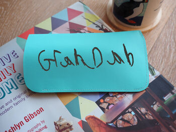 Your Child's Handwriting Leather Glasses Case, 3 of 8
