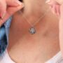 Polaris Coin North Star Pendant Necklace In Silver, thumbnail 2 of 11