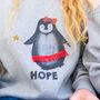 Personalised Applique Penguin Christmas Jumper, thumbnail 4 of 7