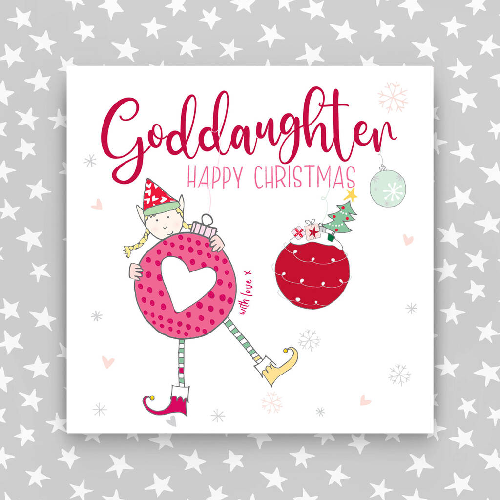 Goddaughter Christmas Card By Molly Mae®