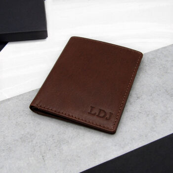 Personalised Rfid Leather Card Holder, 2 of 7