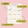 2026 Pastel Monthly Grid Wall Planner | A1 Portrait, thumbnail 2 of 3