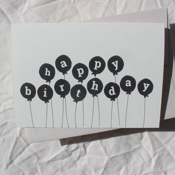 Balloons Happy Birthday Card, 4 of 8