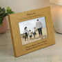 Personalised Formal 6x4 Landscape Oak Finish Photo, thumbnail 1 of 2