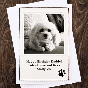 Photo Birthday Card From Your Dog By Jenny Arnott Cards & Gifts ...