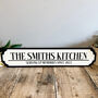 Personalised Kitchen Road Sign Gift For Home, thumbnail 1 of 4