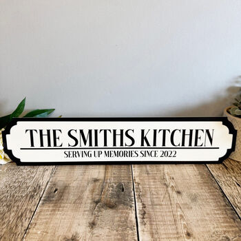 Personalised Kitchen Road Sign Gift For Home, 2 of 5