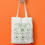 Natural Throwing Shapes Screen Printed Tote Bag, thumbnail 1 of 3