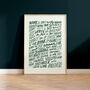 Oasis, Live Forever Song Lyrics Wall Art Print, thumbnail 5 of 11