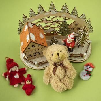 Teddy In Christmas Box Tree Decoration, 4 of 4
