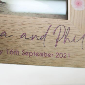 Personalised Photo Frame, Pinks And Lilacs, 6 of 6