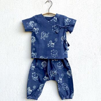 Unisex Organic Zoo Children's Outfit Set, 8 of 8