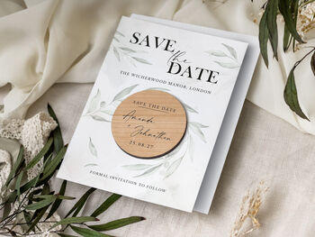 Save The Date Wedding Magnet Cards, 6 of 8