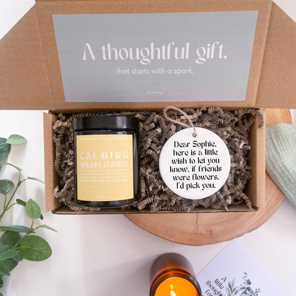 Personalised Friendship Candle Gift Set By By The Pines