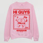 Hi Guys Women's Burger Graphic Sweatshirt, thumbnail 3 of 3
