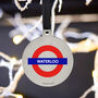 Official Tfl London Tube Stop Hanging Tree Decoration, thumbnail 2 of 6