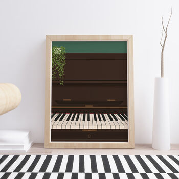 Piano Keys Print | Instrument Music Poster, 5 of 9