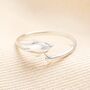 Adjustable Sterling Silver Dolphin Ring, thumbnail 1 of 2