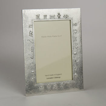 Baby Charms Cast Pewter Photo Frame, 8 of 8