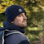 Fisherman's Deep Navy Beanie Hat, thumbnail 3 of 3