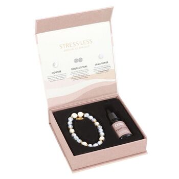 Stress Less Howlite Crystal Essential Oil Bracelet, 4 of 4