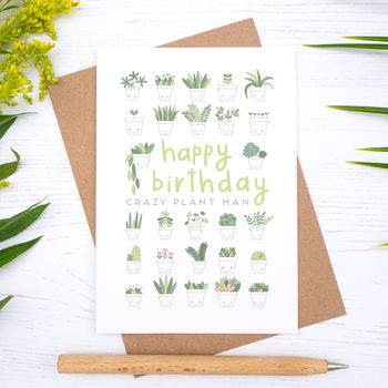 Crazy Plant Lady Birthday Card, 2 of 7