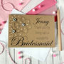 Personalised Thank You For Being My Bridesmaid Card, thumbnail 2 of 7