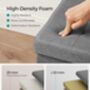 Storage Ottoman Flipping Lid Foldable Storage Bench, thumbnail 5 of 8