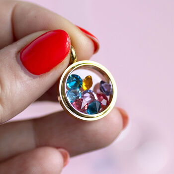 Create Your Own Family Birthstone Locket Necklace, 3 of 7