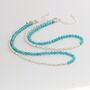 Turquoise Howlite And Sterling Silver Necklace Or Bracelet, thumbnail 5 of 11