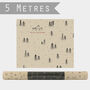 East Of India Forest Christmas Kraft Wrap 5m Roll, thumbnail 2 of 3