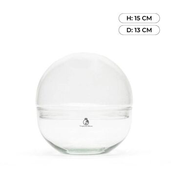 Empty Globe Terrarium Glass Container | H: 15 Cm, 2 of 5