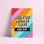 Personalised ‘All You Need I Love And…’ Quote Print, thumbnail 1 of 3