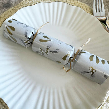 Mistletoe Mini Christmas Crackers Set Of Eight, 2 of 5