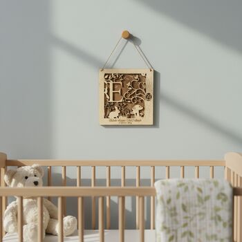 Personalised Baby Letter Frame; Name, Date And Weight, 2 of 6