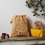 Personalised Christmas Hessian Sack Small Night Before Christmas, thumbnail 3 of 4