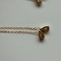 Teardrop Initial Necklace Gold Vermeil / Sterling Silver, thumbnail 2 of 4