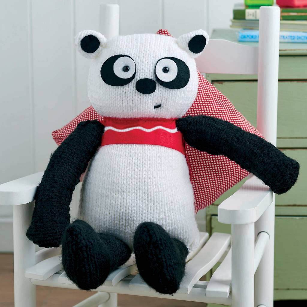 Big Panda Bear Knitting Pattern