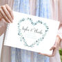 Eucalyptus Heart Wedding Guest Book, thumbnail 1 of 7