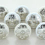 G Decor Set Of Eight White Ceramic Door Knobs, thumbnail 1 of 1