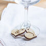 Personalised Heart Monogram Glass Charms, thumbnail 2 of 2
