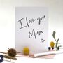 I Love You Mum Card, thumbnail 1 of 4