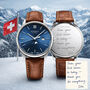 Personalised Swiss Made Men’s Watch With Handwritten Engraving – Architect London Montreux, thumbnail 1 of 4