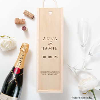 Personalised Wedding Wine Box, 5 of 6