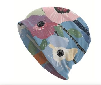Chemo Headwear Beanie Hat Bandana Mixed Flowers Super Soft, 5 of 5