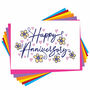 Happy Anniversary Floral Card, thumbnail 3 of 3