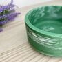 Emerald Green Wide Smooth Storage Pot With Lid, thumbnail 6 of 7